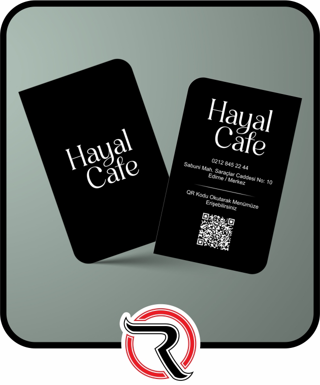 Cafe Kartvizit Baskı Modelleri ve Örnekleri